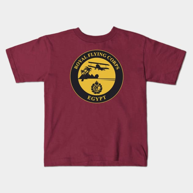 WW1 Royal Flying Corps Egypt Kids T-Shirt by TCP